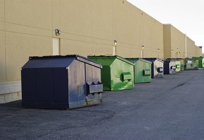 overhead shot of filled construction dumpsters in Clarence, PA